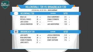 Helensvale T20 v Broadbeach T20 [upl. by Felizio]