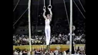 Valeri Liukin URS  1988 Olympics  Compulsories  Rings [upl. by Richmond87]