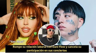 Yeri Mua rompe su relación laboral con Dani Flow y cancela participación en todos sus conciertos [upl. by Hospers]