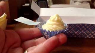 Mini peppermint lotion bar cupcakes with DIY box [upl. by Heer]