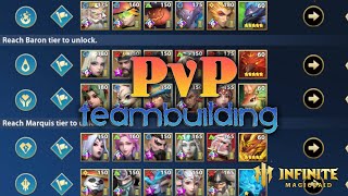 War of Thrones  PvP building amp testing teams  Infinite Magicraid [upl. by Jacob]