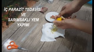 İÇ PARAZİT TEDAVİSİ İÇİN SARIMSAKLI YEM YAPIMI [upl. by Sena]