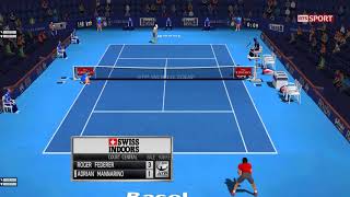 Federer vs Mannarino Basel 2017  Tennis Elbow 2013 Gameplay HD [upl. by Noxaj]