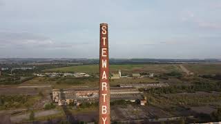 Stewartby Brickworks chimney demolition [upl. by Neirad]