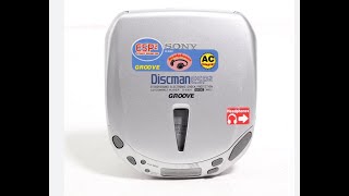 SONY DISCMAN ESP2 CD COMPACT PLAYER DE446CK Rescatando Radios Colección [upl. by Gothart]