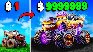 1 to 1000000 CARS Monster Truck [upl. by Nettie70]