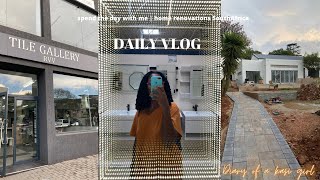 VLOG Spend the day with me  Home renovations South Africa [upl. by Einomrah]