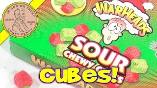 WarHeads Sour Chewy Cubes Limited Edition Christmas Flavors  Candy Food Tasting Review [upl. by Northrop540]