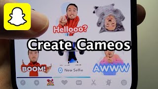 Snapchat How to Make Cameos amp Send [upl. by Reace]