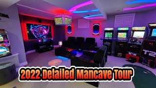 Updates from the end of 2022 Full Gameroom mancave home theater and gaming setup tour [upl. by Koralle]