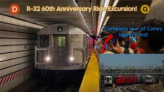 NYTM Exclusive R32 60th Anniversary Excursion TripConey Island Yard Tour  800 Subscribers Special [upl. by Hyams]