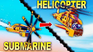 Building a Transforming SUBMERSIBLE HELICOPTER In Trailmakers [upl. by Raynold]