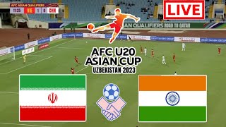 India U20 vs Iran U20 Live Football  AFC U20 Asian Cup Qualifiers  India vs Iran Gameplay pes21 [upl. by Haliek]