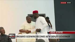 EDO STATE OMOBAYO GODWINS BECOMES NEW DEPUTY GOVERNOR [upl. by Valerye13]