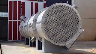 Timelapse manufacturing of large shell and tube heat exchangers [upl. by Wein92]