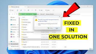 Fix You Dont have permission to Access This folder  FIXED [upl. by Lanette]