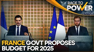 French Government Proposes Budget For 2025 Includes 66 Mn Cut In Govt Spending  Race To Power [upl. by Blackwell]