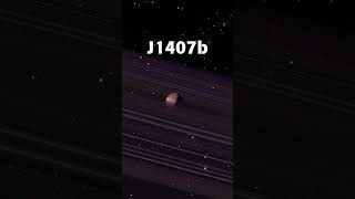 GIANT Saturn J1407b astronomy astrophysics shorts facts space universe saturn j1407b rings [upl. by Iblehs775]