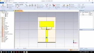 CST Studio Suite 2014  Monopole Antenna Design  Simulation  Gain plot [upl. by Eadie]