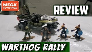 Halo Mega Construx Warthog Rally Ataque de Warthog GNB25 Review en ESPAÑOL [upl. by Rett277]