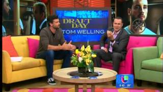 Tom Welling on quotDespierta Americaquot to promote quotDraft Dayquot Miami March 25 2014 Full Interview [upl. by Sherrie]