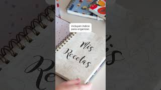 Cuadernos para Recetas 👩🏻‍🍳👩🏻‍🍳 [upl. by Ailam]