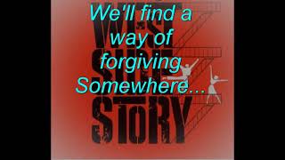 SOMEWHERE from quotWest Side Storyquot Backing Track [upl. by Baal]