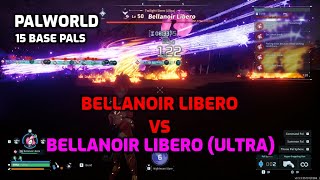 Palworld Bellanoir Libero VS Bellanoir Libero Ultra  15 Base pals  Default Damage  Sakurajima [upl. by Cantlon]