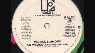 PATRICK SIMMONS  SO WRONG EXTENDED VERSION [upl. by Zsolway459]