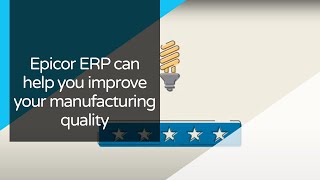 See how Epicor ERP can help you improve your manufacturing quality [upl. by Skutchan]