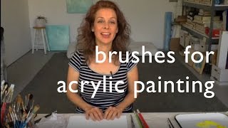 Brushes for Acrylic Painting [upl. by Annaerdna]