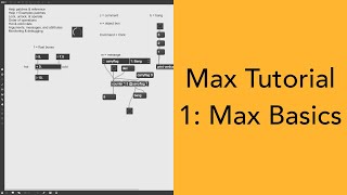 MaxMSP Tutorial 1 Max Basics [upl. by Lizabeth]