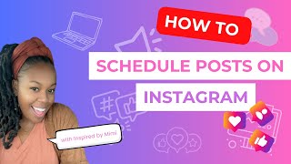 How to schedule instagram posts [upl. by Enicul605]