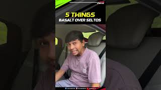 5 things why you should prefer Citroen Basalt over Kia Seltos  Times Drive shorts kia basalt [upl. by Pachton]