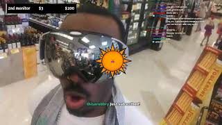 IRL Dankquan thanks a sub in grocery store [upl. by Aneelahs]