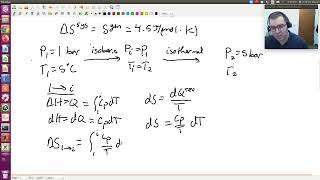 Irreversible and Reversible Adiabatic Compression of Gas Example Chapter 4 Problem 6 [upl. by Queenie]