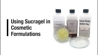 Using Sucragel in Cosmetic Formulations  Oily gels [upl. by Dnomar]