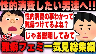 ツイフェミ 難癖をつける女の末路…一気見まとめ総集編【作業用】【ツイフェミ】 [upl. by Carlile]