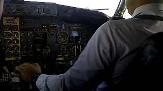 Sriwijaya Air 732 Landing Runway 25R Soetta Cockpit View [upl. by Neetsirhc924]