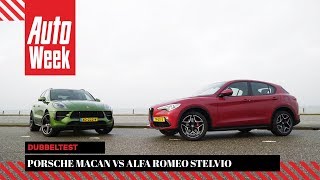 Alfa Romeo Stelvio vs Porsche Macan  Dubbeltest  English subtitles [upl. by Vladimar]