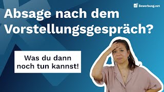 Absage nach Vorstellungsgespräch  Das kann der Grund sein [upl. by Mount962]