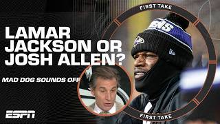 HE WAS PUTRID 🗣️ Mad Dog thinks Lamar Jackson is WAY below Josh Allen 😳  First Take [upl. by Ecnatsnok]