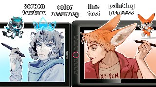 Huion Kamvas 16 Pro 25k vs XPPen Artist 156 Pro Drawing tablet review [upl. by Adella561]