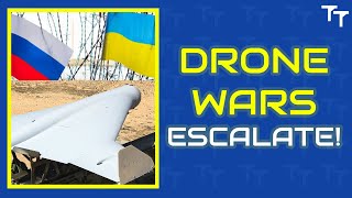 Moscow Under Fire Massive Drone Assaults Between Ukraine amp Russia [upl. by Simaj]