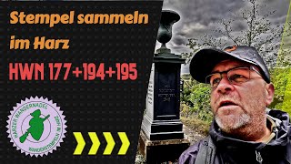 Stempel sammeln im Harz  Harzer Wandernadel 177 194 und 195 wandern [upl. by Crofoot]