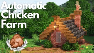 AUTOMATIC CHICKEN FARM  Minecraft Tutorial  Java amp Bedrock 121 [upl. by Welford915]