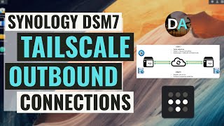 Setup Tailscale Outbound Connections On Your Synology NAS Running DSM7 For Remote Backups [upl. by Lechner]