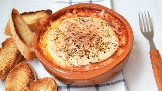 Queso Provolone con Tomate al Horno  Recetas de aperitivo fáciles [upl. by Bobette487]