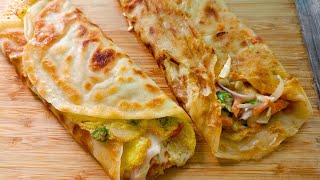 Egg Paratha Roll  Paratha Egg Roll Recipe  Healthy Breakfast Recipe [upl. by Lilias]