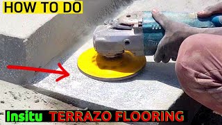 How to Cast Insitu TERAZZO FLOORING Process What is Terrazo Flooring  Terrazzo Flooring Cost [upl. by Adym]